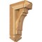 Ekena Millwork Merced Arts and Crafts Rough Sawn Bracket w/ Offset Brace, Western Red Cedar, 6"W x 14"D x 22"H BKT0604X14X22MRC03RWR - alternate 1